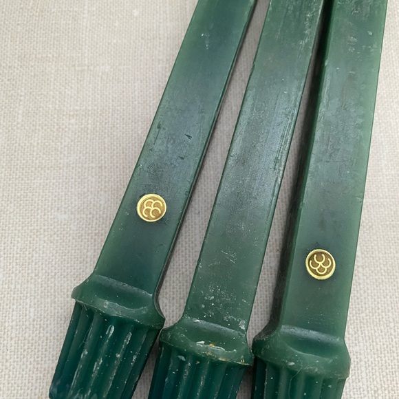 Vintage Partylite Evergreen Candle Sticks Candlestick Lot Of 3 Unlit - Picture 15 of 16